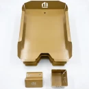 Set tăvițe metalice pentru birou OFFICE 3, OF6G-S3, model 6, gold