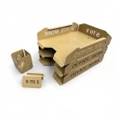 Set tăvițe metalice pentru birou OFFICE 3, OF5G-S3, model 5, gold