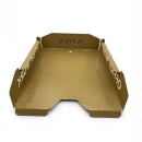 Set tăvițe metalice pentru birou OFFICE 3, OF5G-S3, model 5, gold