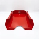 Set tăvițe metalice pentru birou OFFICE 4, OF6R-S4, model 6, roșu