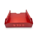 Set tăvițe metalice pentru birou OFFICE 3, OF5R-S3, model 5, roșu
