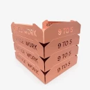 Set tăvițe metalice pentru birou OFFICE 4, OF5P-S4, model 5, pink
