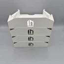 Set tăvițe metalice pentru birou OFFICE 4, OF6A-S4, model 6, alb