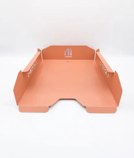 Set tăvițe metalice pentru birou OFFICE 3, OF6P-S3, model 6, pink
