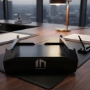 Set tăvițe metalice pentru birou OFFICE 3, OF6N-S3, model 6, negru