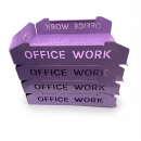 Set tăvițe metalice pentru birou OFFICE 4, OF5V-S4, model 5, violet
