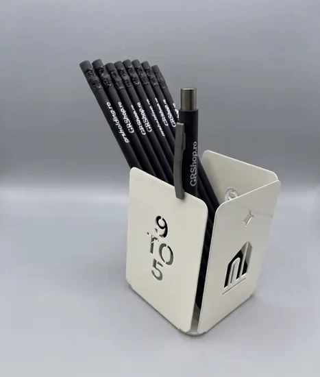Set tăvițe metalice pentru birou OFFICE 3, OF5A-S3, model 5, alb