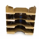 Set tăvițe metalice pentru birou OFFICE 4, OF6G-S4, model 6, gold