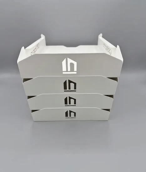 Set tăvițe metalice pentru birou OFFICE 4, OF6A-S4, model 6, alb
