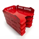 Set tăvițe metalice pentru birou OFFICE 4, OF5R-S4, model 5, roșu
