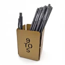 Set tăvițe metalice pentru birou OFFICE 3, OF5G-S3, model 5, gold
