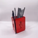 Set tăvițe metalice pentru birou OFFICE 3, OF5R-S3, model 5, roșu