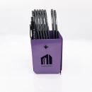 Set tăvițe metalice pentru birou OFFICE 3, OF6V-S3, model 6, violet