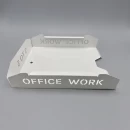 Set tăvițe metalice pentru birou OFFICE 3, OF5A-S3, model 5, alb
