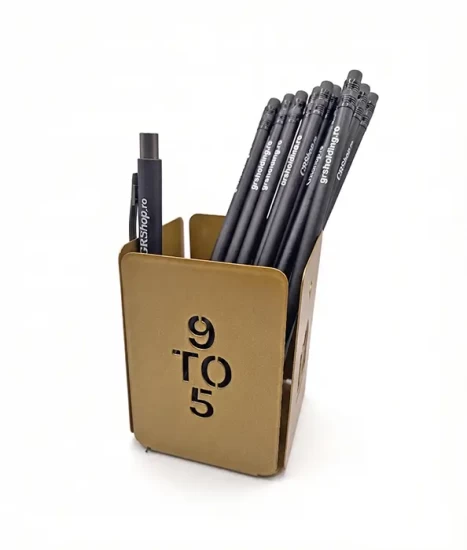 Set tăvițe metalice pentru birou OFFICE 3, OF5G-S3, model 5, gold