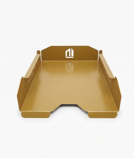Set tăvițe metalice pentru birou OFFICE 4, OF6G-S4, model 6, gold