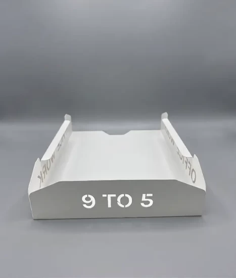 Set tăvițe metalice pentru birou OFFICE 3, OF5A-S3, model 5, alb