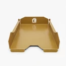 Set tăvițe metalice pentru birou OFFICE 3, OF6G-S3, model 6, gold