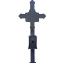 Cruce metalică cimitir cu felinar, GRS-CR4 – 182x75 cm, vopsită electrostatic