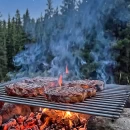 Grill pentru grătar cărbuni, inox 6 mm, 30 x 60 cm