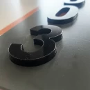 Plăcuță din aluminiu pentru numerotare apartamente, model N23
