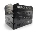 Set tăvițe metalice pentru birou OFFICE 4, OF5N-S4, model 5, negru