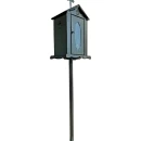 Felinar metalic pentru cimitir, GRS F4N, vopsit electrostatic negru, cu picior