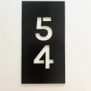 Plăcuță din aluminiu pentru numerotare apartamente, model N11