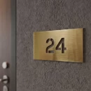 Plăcuță din alamă pentru numerotare apartamente, model A2