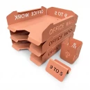 Set tăvițe metalice pentru birou OFFICE 3, OF5P-S3, model 5, pink