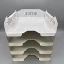Set tăvițe metalice pentru birou OFFICE 4, OF5A-S4, model 5, alb