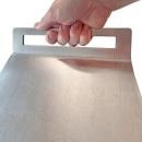 Plită inox pentru gătit la foc, GRS PX6, inox 6 mm grosime, mânere laterale, 63 x 23 cm