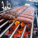 Grill pentru grătar cărbuni, inox 6 mm, 40 x 70 cm