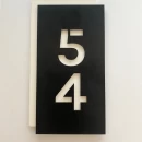 Plăcuță din aluminiu pentru numerotare apartamente, model N12