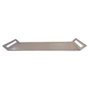 Plită inox pentru gătit la foc, GRS PX6, inox 6 mm grosime, mânere laterale, 63 x 23 cm