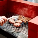 Grill pentru grătar cărbuni, inox 6 mm, 45 x 85 cm