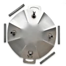 Disc Metalic D-CHEF D4953, 49,5 cm diametru, oțel 3 mm, picioare detașabile