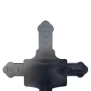 Cruce metalică cimitir cu felinar, GRS-CR4 – 182x75 cm, vopsită electrostatic