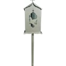 Felinar metalic pentru cimitir, GRS F6G, vopsit electrostatic gri, cu picior