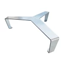Plită inox pentru gătit la foc, GRS PX6, inox 6 mm grosime, mânere laterale, 63 x 23 cm