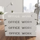 Set tăvițe metalice pentru birou OFFICE 4, OF5A-S4, model 5, alb