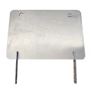 Plită dreaptă pentru gătit la foc, GRS PD533, oțel 3 mm grosime, mânere detașabile, 53 x 38 cm