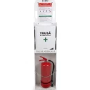 Suport multifuncțional pentru stingător și trusă medicală, GRS-SM, 32x23x132cm