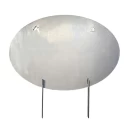 Plită ovală pentru gătit la foc, GRS PO632, oțel 2 mm grosime, mânere detașabile, 63 x 43 cm