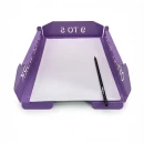 Set tăvițe metalice pentru birou OFFICE 3, OF5V-S3, model 5, violet