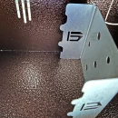 Felinar metalic pentru cimitir, GRS F5M, vopsit electrostatic maro, fără picior