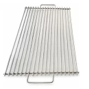 Grill pentru grătar cărbuni, inox 6 mm, 37 x 60 cm, cu mânere