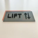 Plăcuță din aluminiu pentru signalistică blocuri, model N23