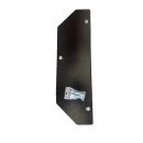 Bază metalică decorativă pentru cruce cimitir cu felinar GRS-BZCR3, 40x12 cm, neagră