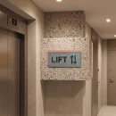 Plăcuță din aluminiu pentru signalistică blocuri, model N23